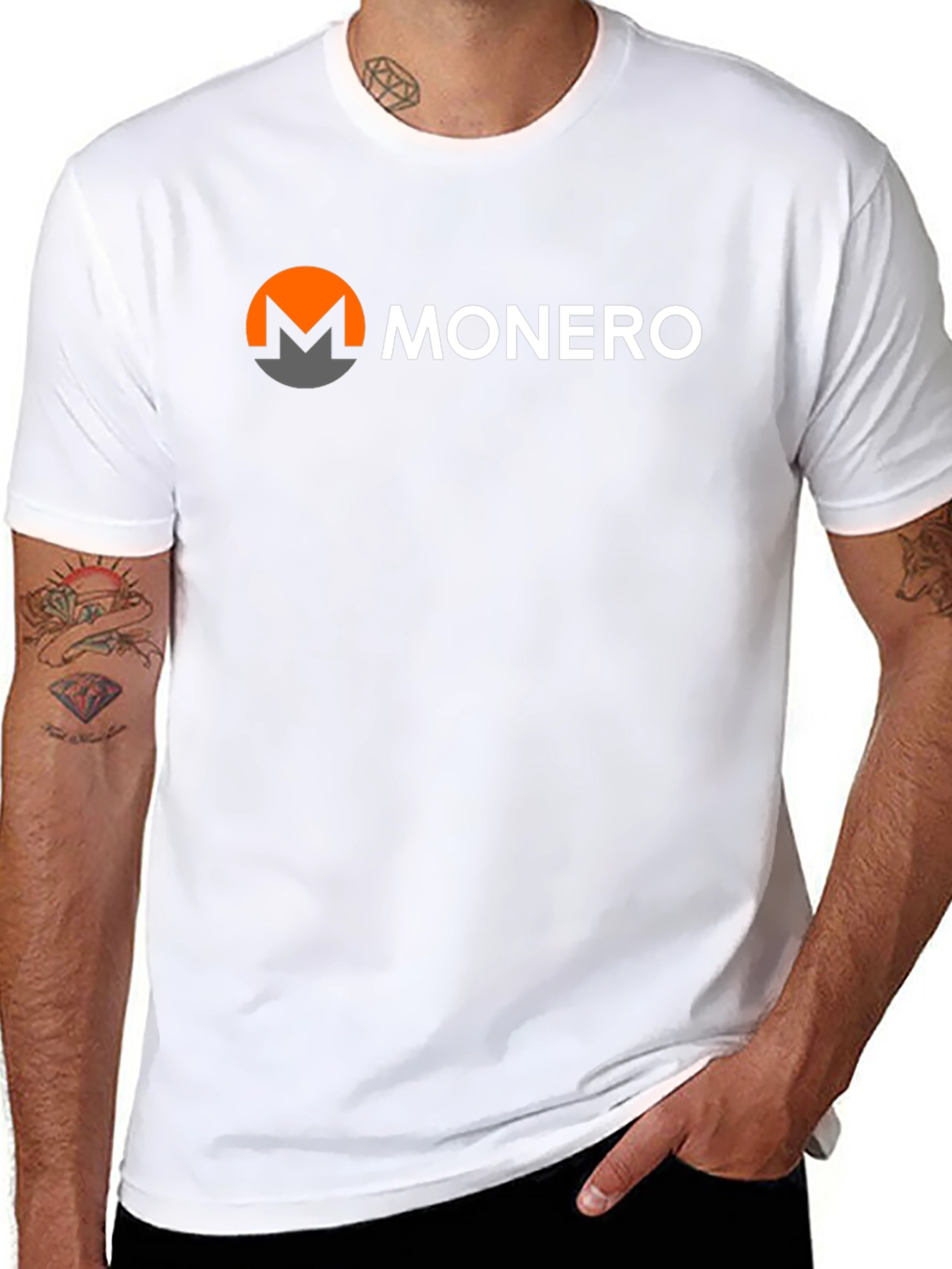 Monero Crypto T-Shirt - Black Short Sleeve