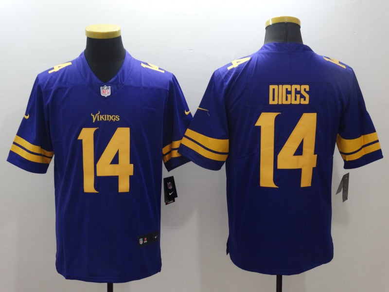 Men's Minnesota Vikings Stefon Diggs #14 Purple Game Player Jerseys