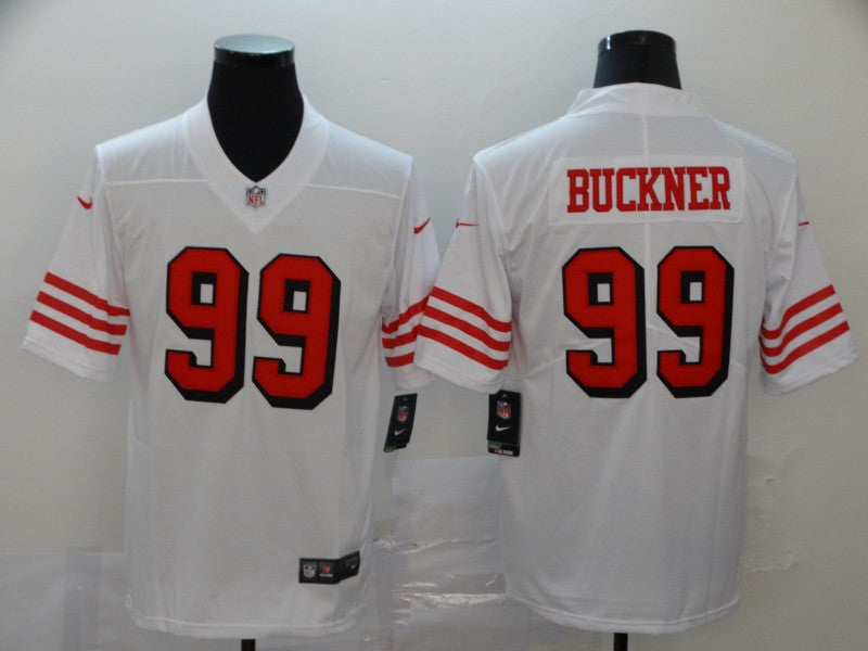 Men's San Francisco 49ers DeForest Buckner #99 White Game Jerseys