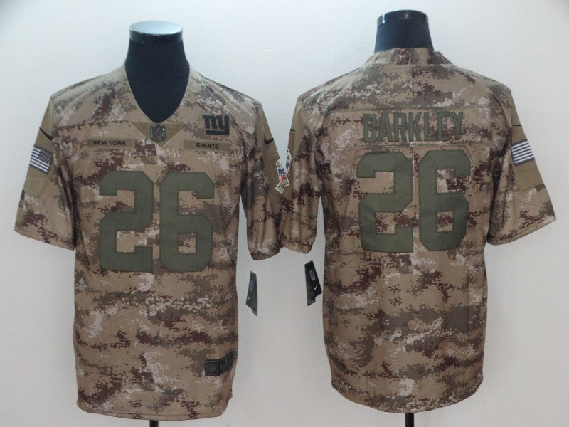 Men's New York Giants Saquon Barkley #26 Camouflage Game Jerseys