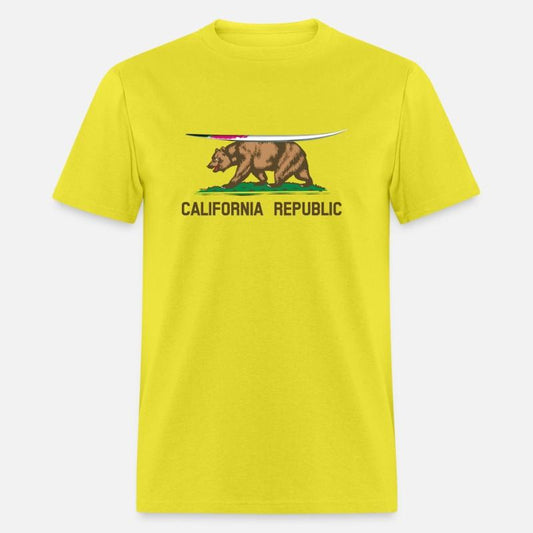 California Bear Republic State Flag Surfboard