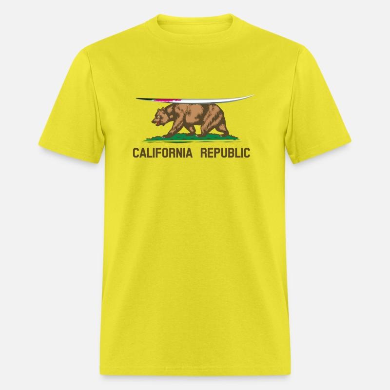 California Bear Republic State Flag Surfboard