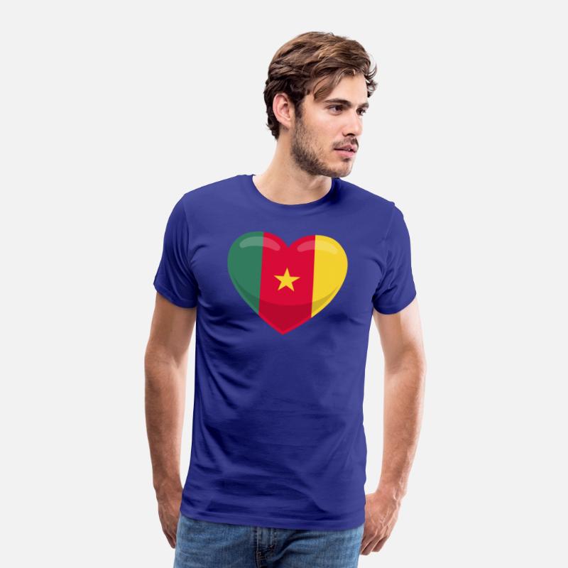 Cameroon Flag Heart