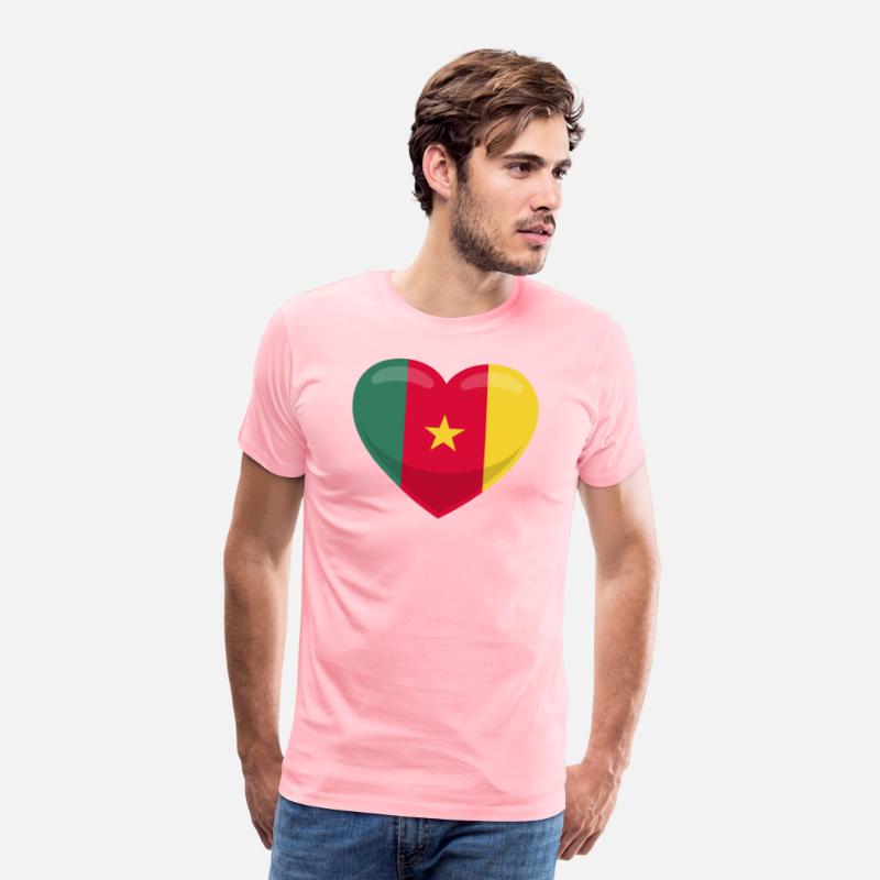 Cameroon Flag Heart