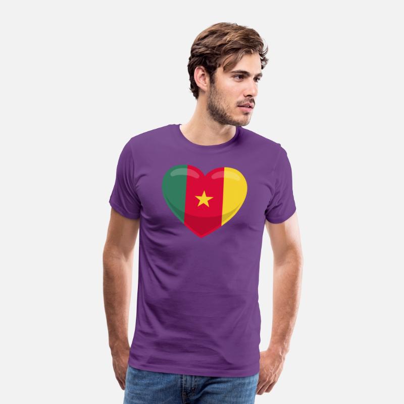 Cameroon Flag Heart