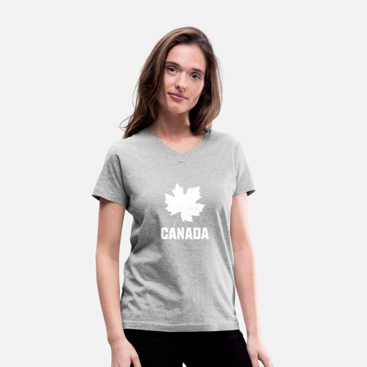 Canada with Maple Leaf (block text)