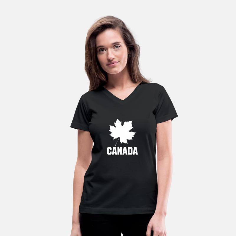 Canada with Maple Leaf (block text)