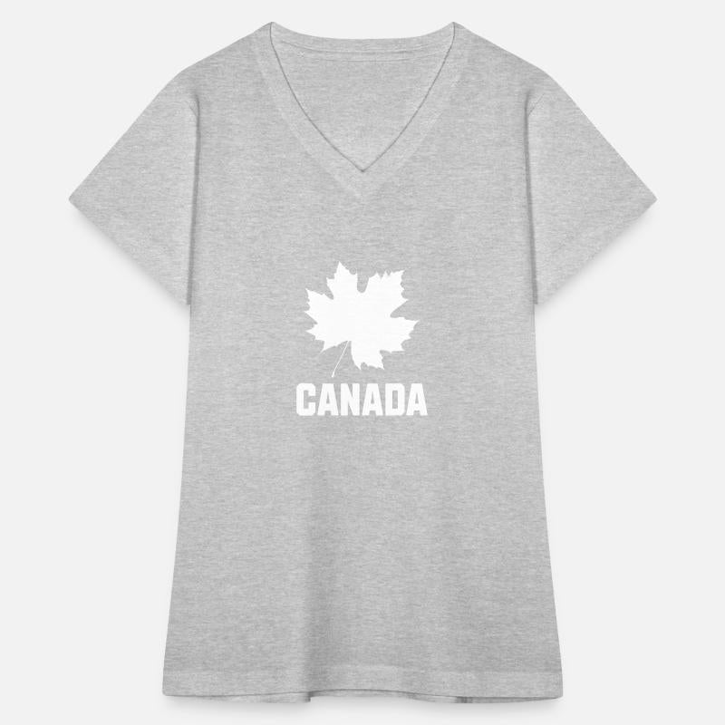 Canada with Maple Leaf (block text)