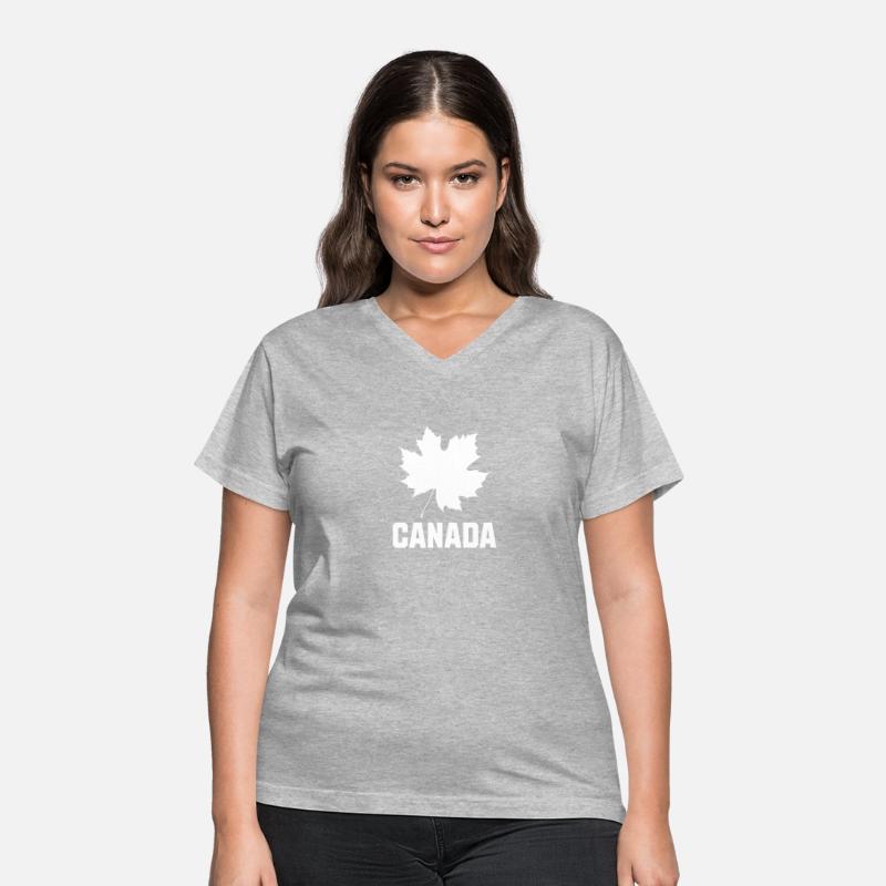 Canada with Maple Leaf (block text)