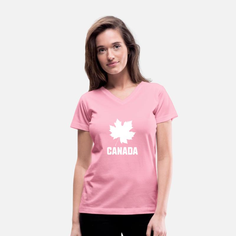 Canada with Maple Leaf (block text)