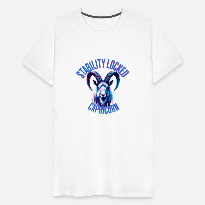 Capricorn Glitch T-Shirt – Digital Zodiac Series