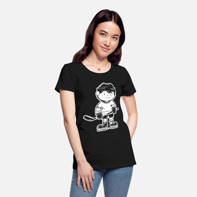 Cartoon Ice Hockey Player