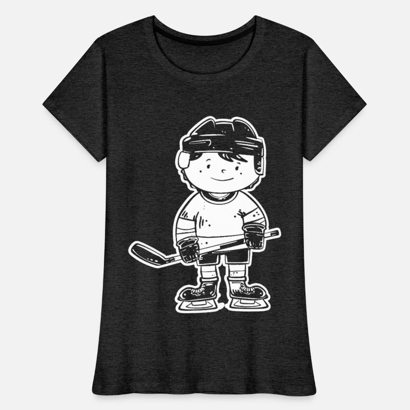 Cartoon Ice Hockey Player