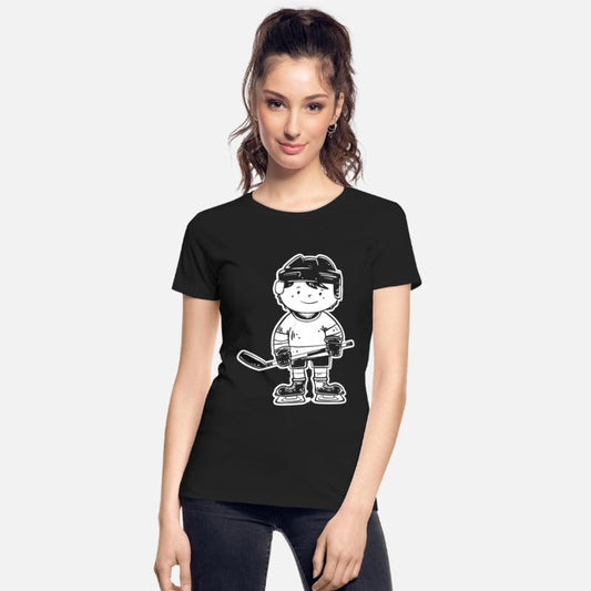 Cartoon Ice Hockey Player