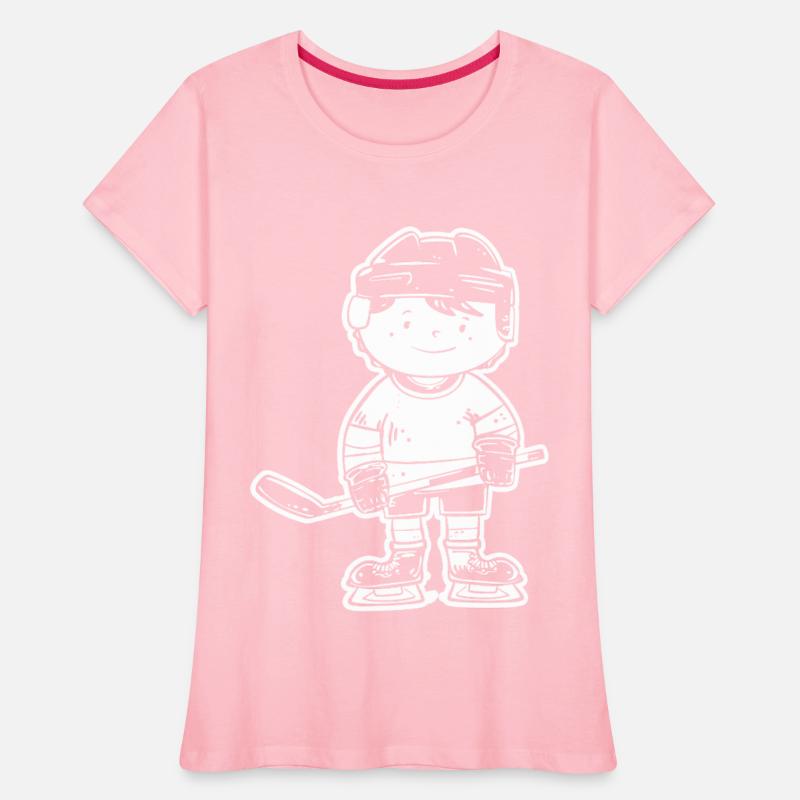 Cartoon Ice Hockey Player