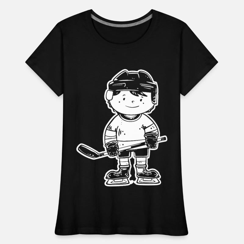 Cartoon Ice Hockey Player