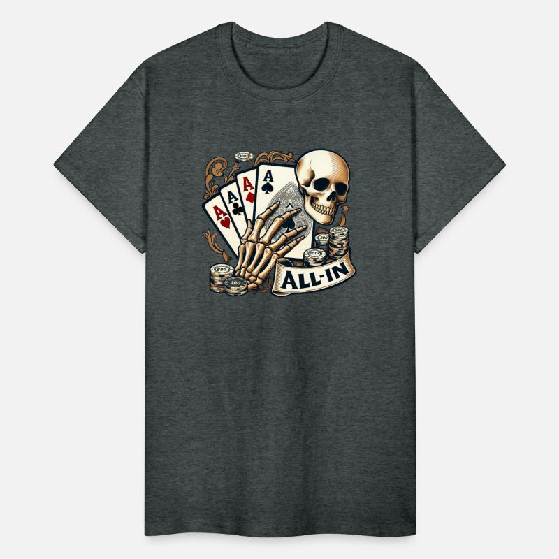 Casino Cards Gambling Skeleton Hand Gothic