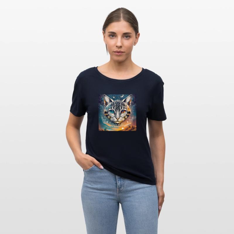 Cat With Two Different Color Eyes Fantasy Art