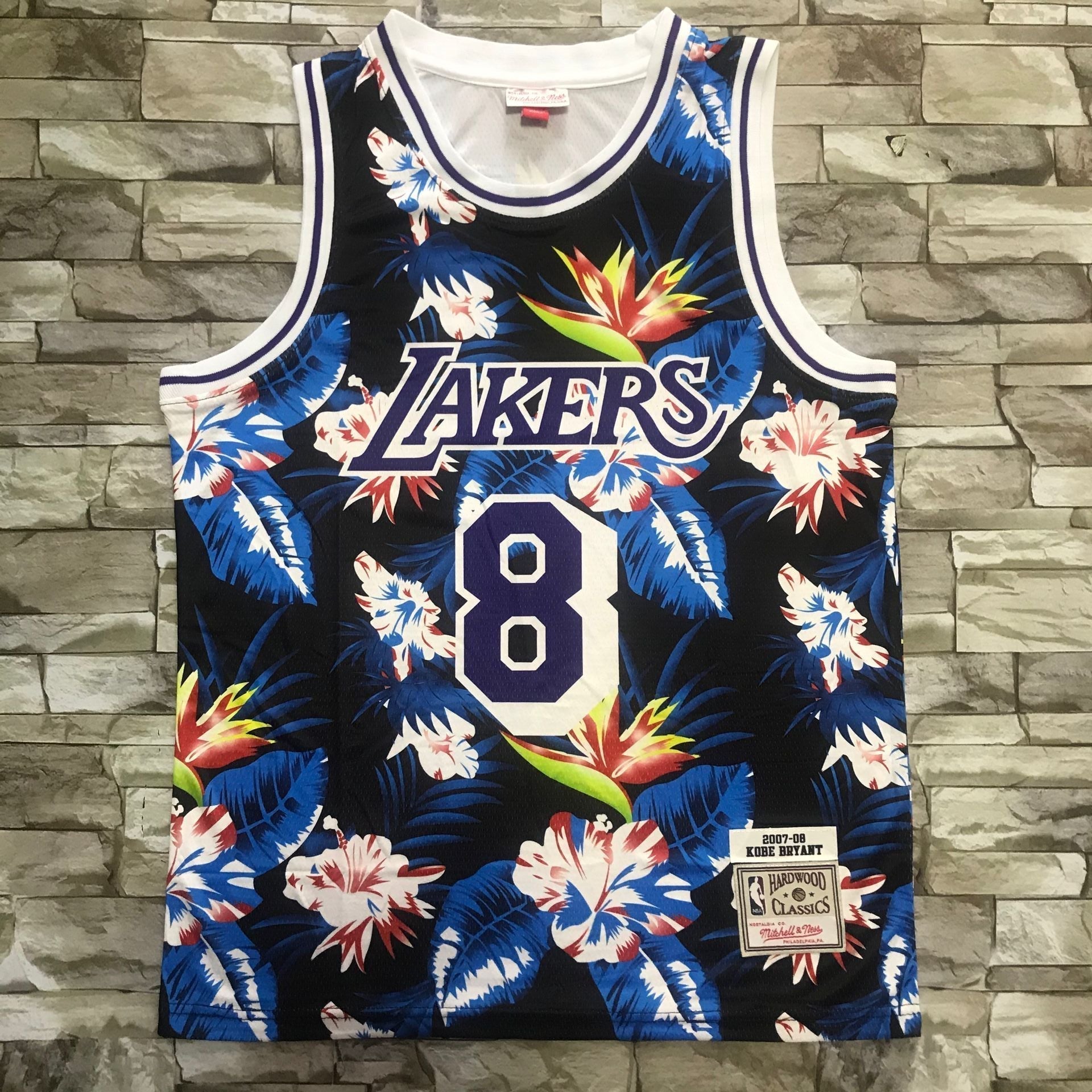 Men's Los Angeles Lakers Kobe Bryant 2007-08 Hardwood Classics Player Jerseys
