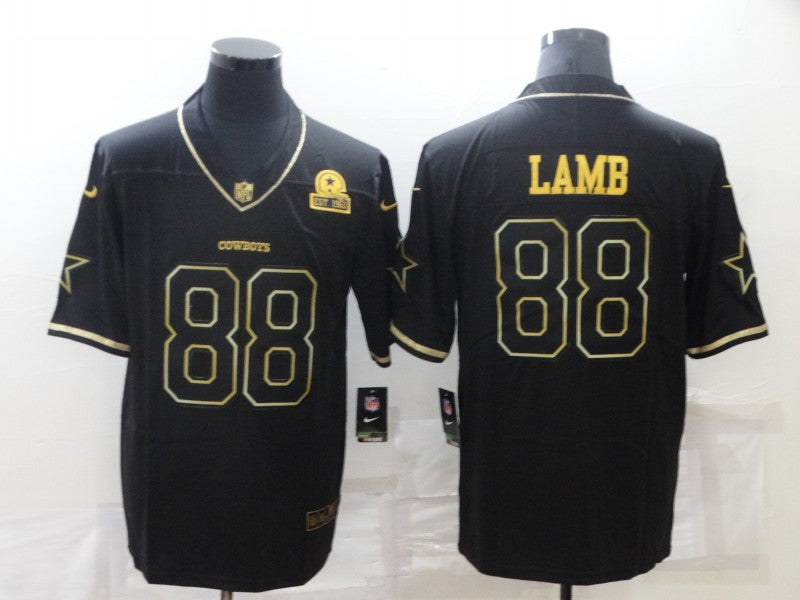 Men's Dallas Cowboys #88 CeeDee Lamb Black Game Jerseys