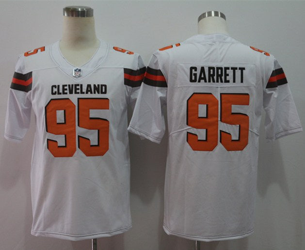 Men's Cleveland Browns Myles Garrett #95 White Game Player Jerseys