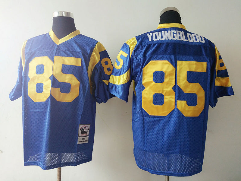 Men's San Louis Rams Jack Youngblood Mitchell & Ness Blue Legacy Replica Jerseys