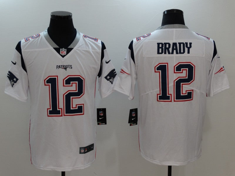 Men's Tom Brady #12 New England Patriots Jerseys White
