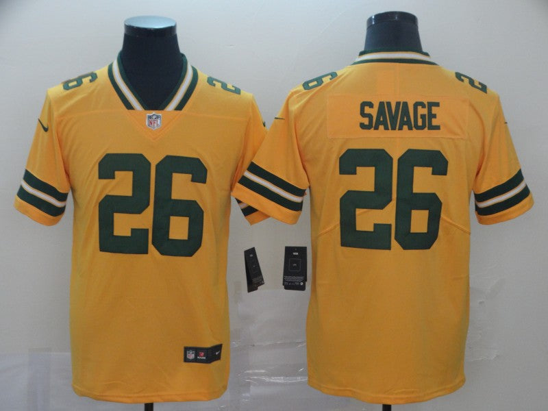 Men's Green Bay Packers Darnell Savage #26 Yellow Inverted Legend Jerseys
