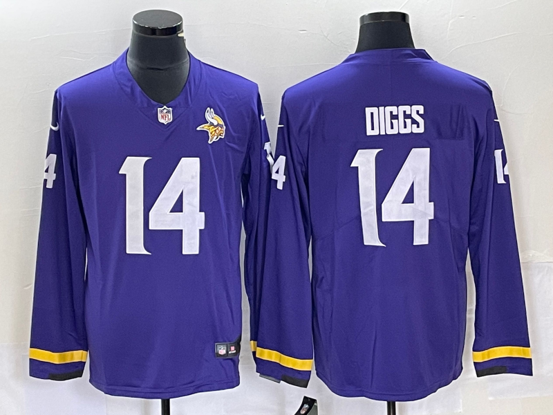 Men's Minnesota Vikings Stefon Diggs #14 Purple Player Jerseys