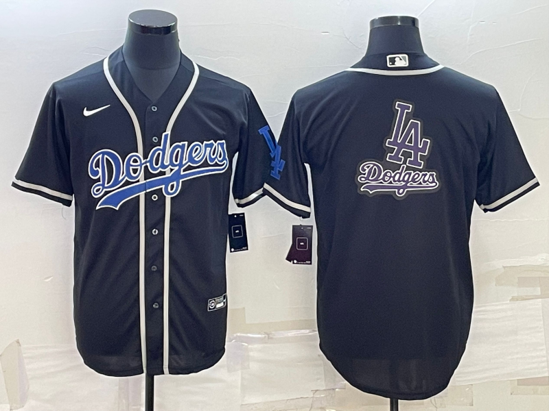 Men's Los Angeles Dodgers Black Authentic Player Jerseys