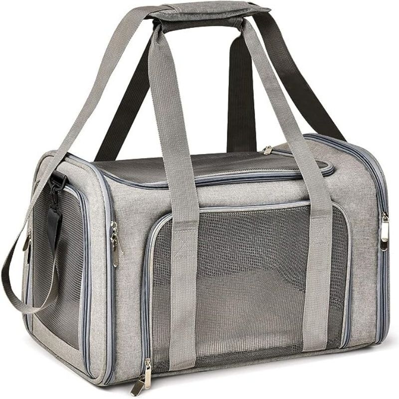 Pet travel bag-gray- – Your Daily Essential