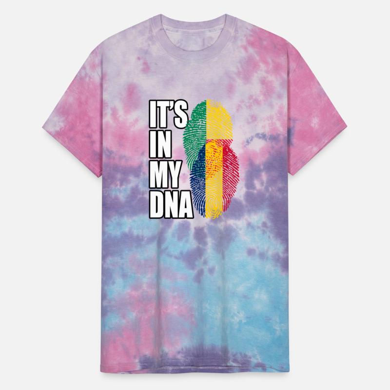 Chadian And Benin Mix Heritage DNA Flag