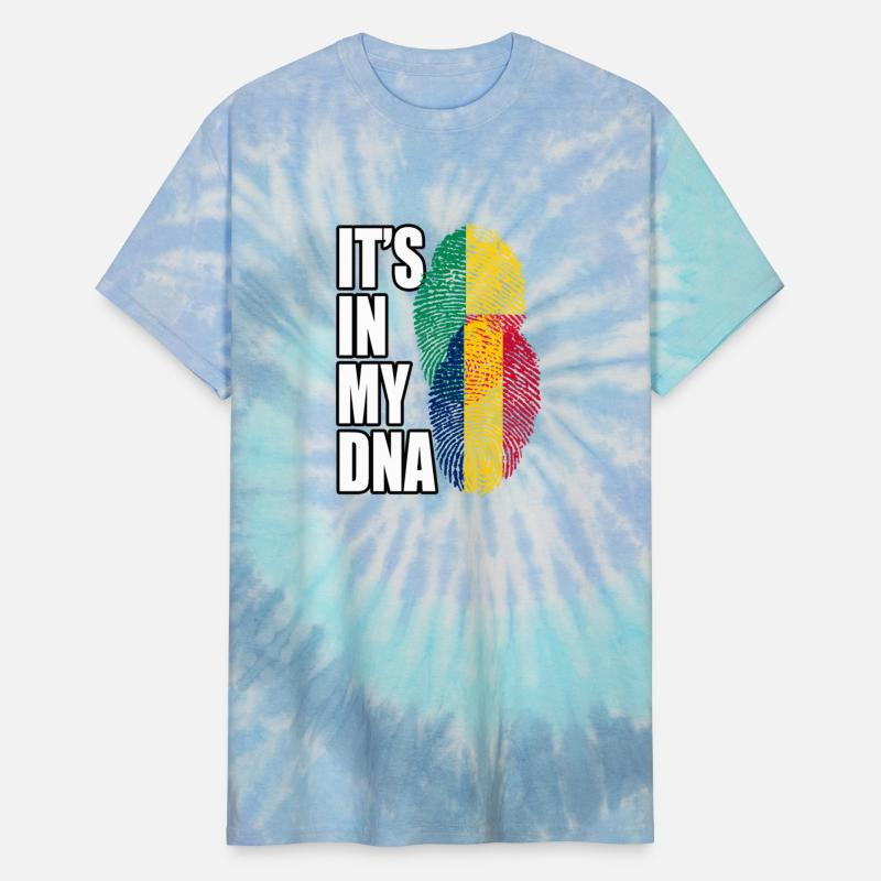 Chadian And Benin Mix Heritage DNA Flag