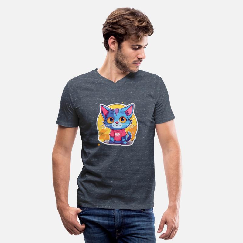 Cheerful Cat in Pixar Style T-Shirt Sticker