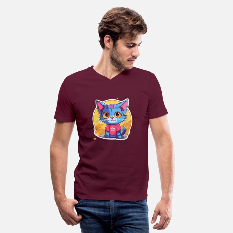 Cheerful Cat in Pixar Style T-Shirt Sticker