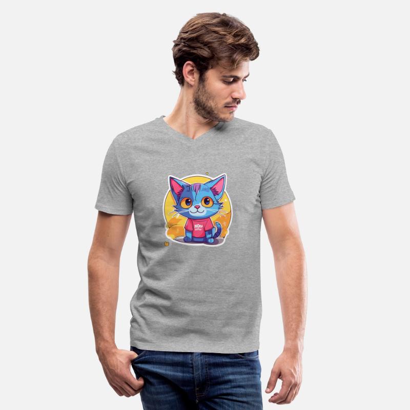 Cheerful Cat in Pixar Style T-Shirt Sticker
