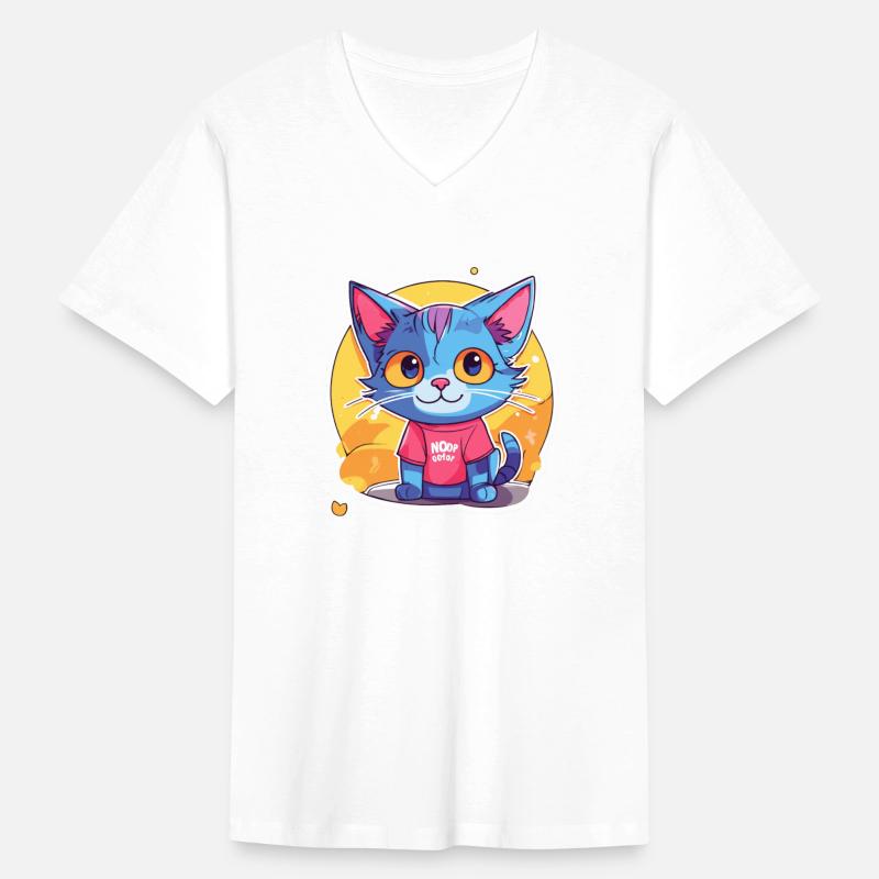 Cheerful Cat in Pixar Style T-Shirt Sticker