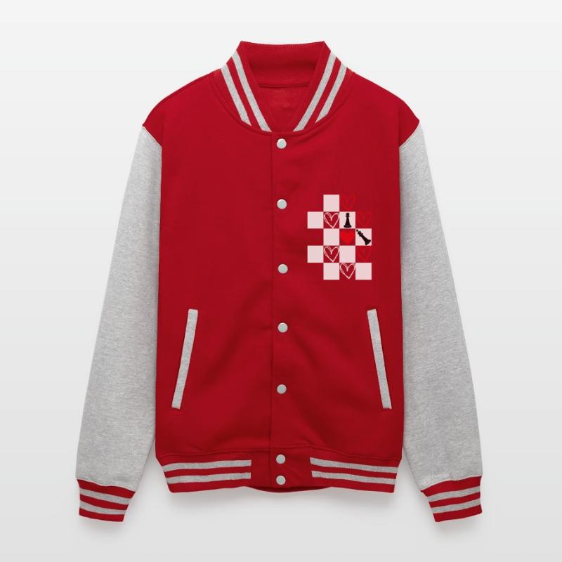 Chessboard Heart Valentines Day Black&White