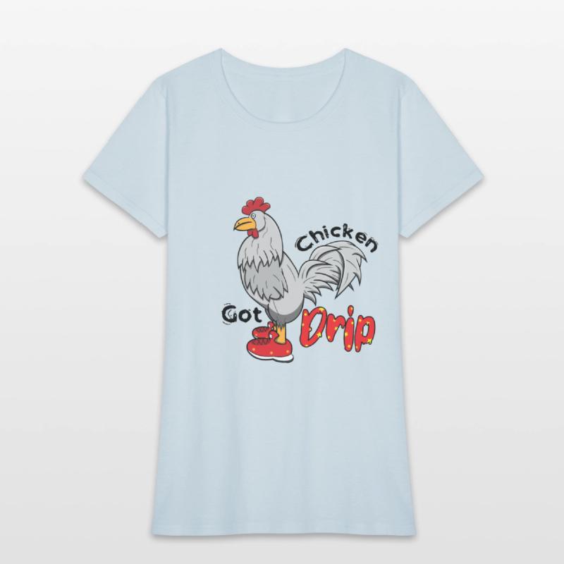 Chicken With Shoes White Red DRIP