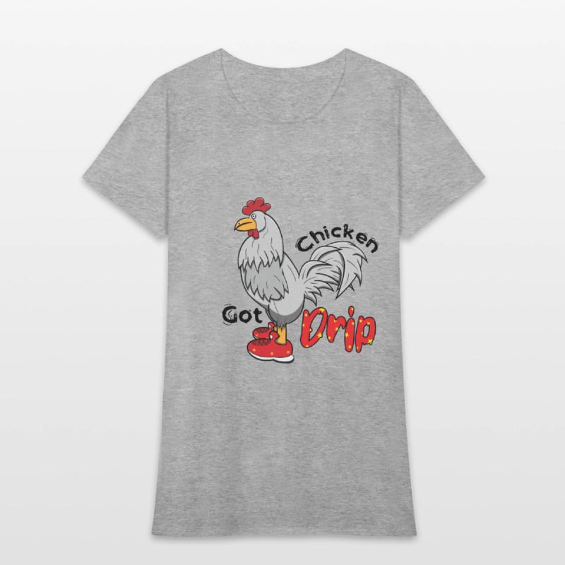 Chicken With Shoes White Red DRIP