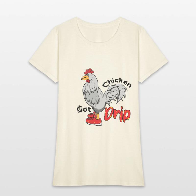 Chicken With Shoes White Red DRIP