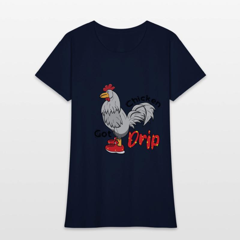 Chicken With Shoes White Red DRIP