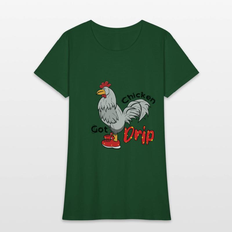 Chicken With Shoes White Red DRIP