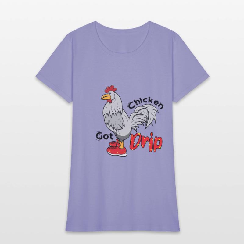Chicken With Shoes White Red DRIP