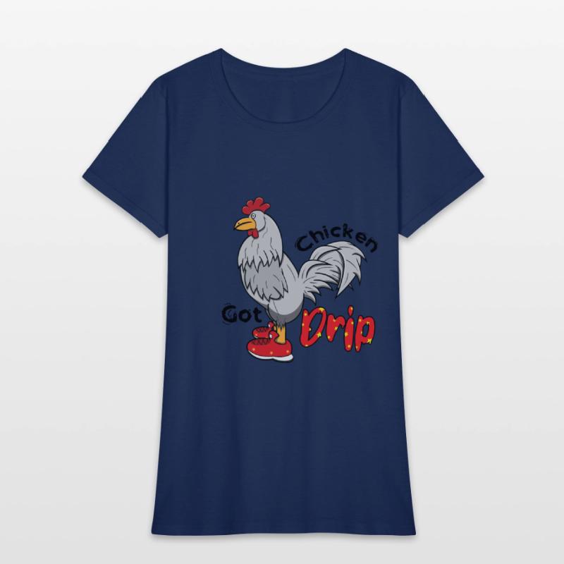 Chicken With Shoes White Red DRIP