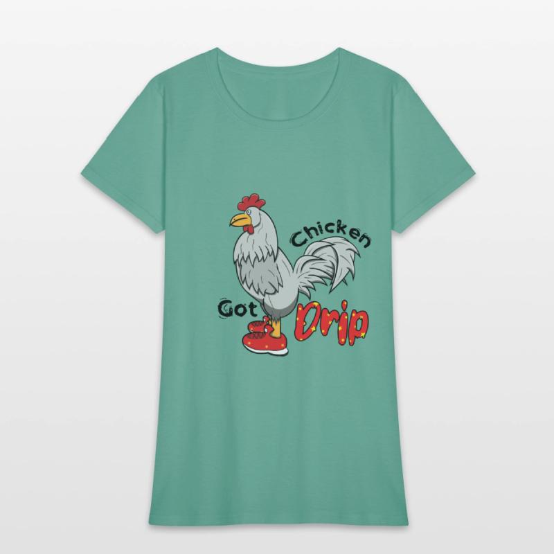 Chicken With Shoes White Red DRIP