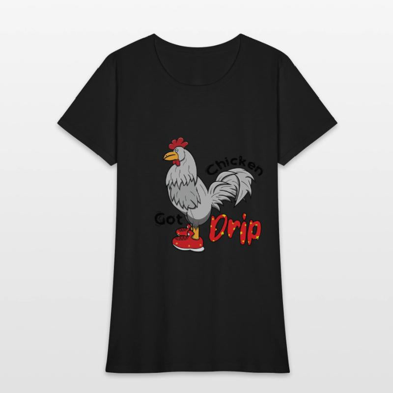 Chicken With Shoes White Red DRIP