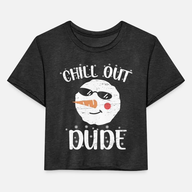 Chill Out Dude Santa Claus Snowman Holidays