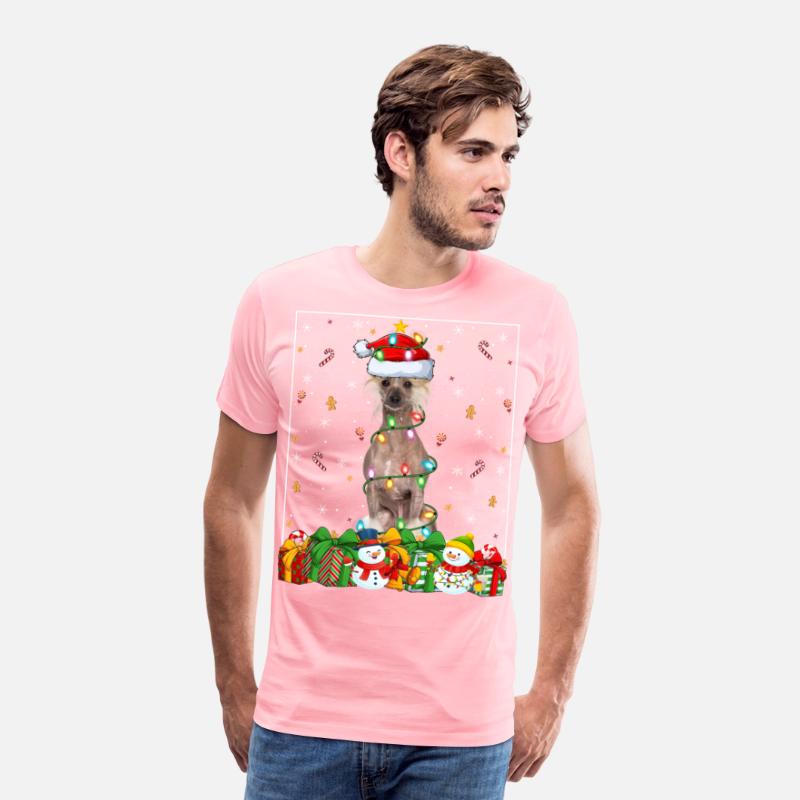 Chinese Crested Dog Christmas Lights