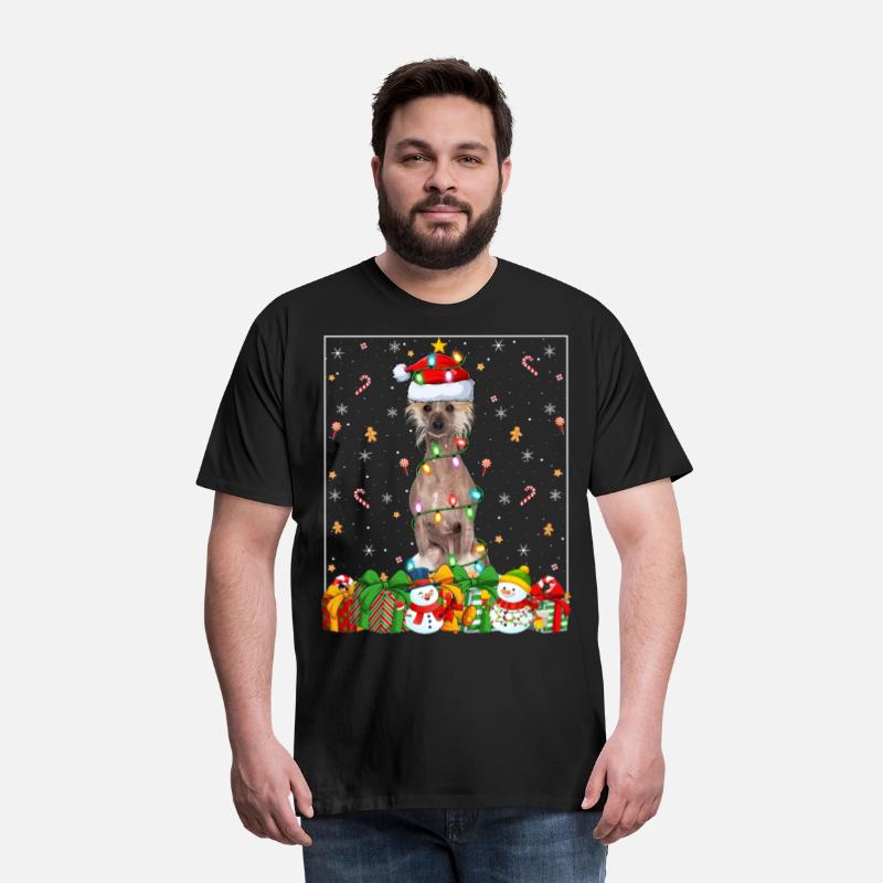 Chinese Crested Dog Christmas Lights